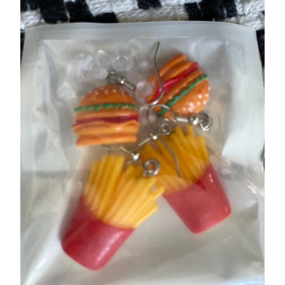 Burger & Fries Earrings Bundle